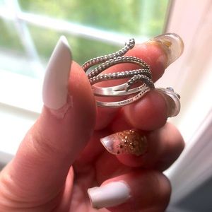 Pandora snake ring size 7. Silver